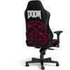 Scaun Gaming NobleChairs HERO DOOM Edition SGL Black/Red NBL-HRO-PU-DET-SGL