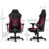 Scaun Gaming NobleChairs HERO DOOM Edition SGL Black/Red NBL-HRO-PU-DET-SGL