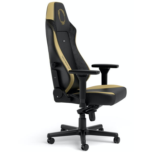 Scaun Gaming NobleChairs HERO Elder Scroll Edition SGL Black/Gold NBL-HRO-PU-ESO-SGL