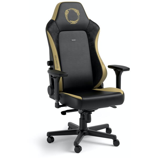 Scaun Gaming NobleChairs HERO Elder Scroll Edition SGL Black/Gold NBL-HRO-PU-ESO-SGL