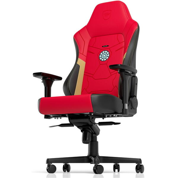 Scaun Gaming NobleChairs HERO Iron Man Edition Black/Red NBL-HRO-PU-IME