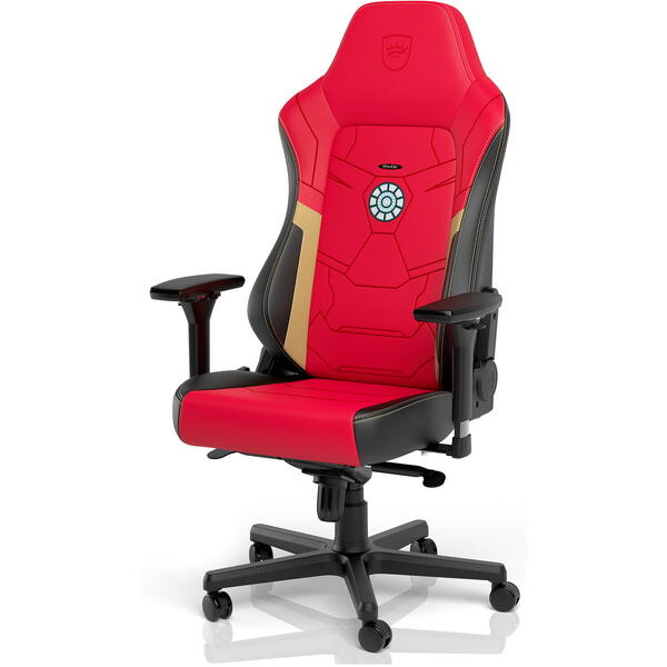 Scaun Gaming NobleChairs HERO Iron Man Edition Black/Red NBL-HRO-PU-IME