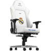 Scaun Gaming NobleChairs HERO Real Madrid Edition White NBL-HRO-PU-RMD