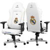 Scaun Gaming NobleChairs HERO Real Madrid Edition White NBL-HRO-PU-RMD