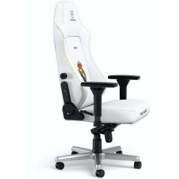 Scaun Gaming NobleChairs HERO Real Madrid Edition White NBL-HRO-PU-RMD