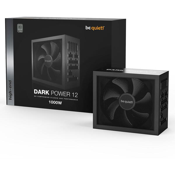 Sursa be quiet! Dark Power 12, 80+ Titanium, 1000W