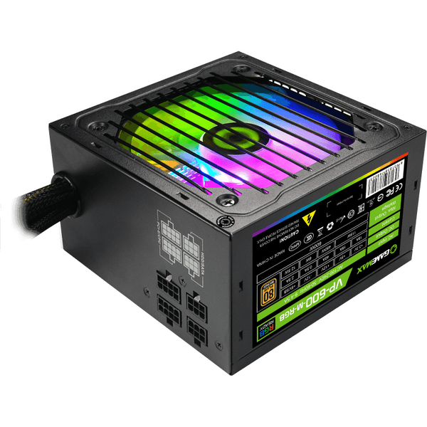Sursa Gamemax VP-600-RGB-M, 80+, 600W
