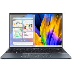 Laptop Asus Zenbook 14X UX5400EA 14 inch OLED 2.8K, Touch, 90Hz, Intel Core i7-1165G7, 16GB DDR4X, 1TB SSD, Intel Iris Xe, Win 11 Pro, Pine Grey