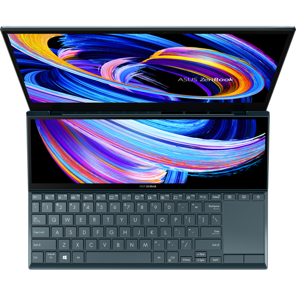 Laptop Asus ZenBook Duo 14 UX482EA, 14 inch FHD, Intel Core i7-1165G7, 16GB DDR4X, 1TB SSD, Intel Iris Xe, Win 10 Pro, Celestial Blue