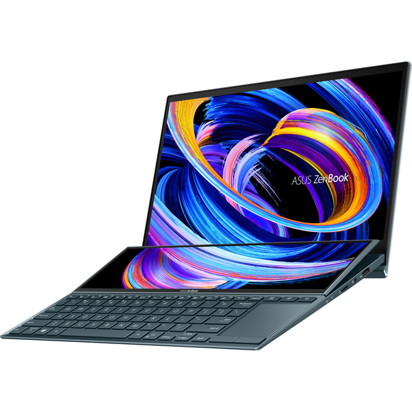 Laptop Asus ZenBook Duo 14 UX482EA, 14 inch FHD, Intel Core i7-1165G7, 16GB DDR4X, 1TB SSD, Intel Iris Xe, Win 10 Pro, Celestial Blue