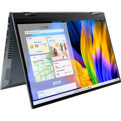 Zenbook 14 Flip OLED UP5401EA, 14 inch 2.8K 90Hz Touch, Intel Core i7-1165G7, 16GB DDR4X, 1TB SSD, Intel Iris Xe, Win 10 Pro, Pine Grey