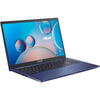 Laptop Asus X515EA, 15.6 inch FHD, Intel Core i7-1165G7 with IPU, 8GB DDR4, 512GB SSD, Intel Iris Xe, Peacock Blue