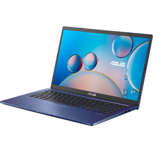 Laptop Asus X515EA, 15.6 inch FHD, Intel Core i7-1165G7 with IPU, 8GB DDR4, 512GB SSD, Intel Iris Xe, Peacock Blue