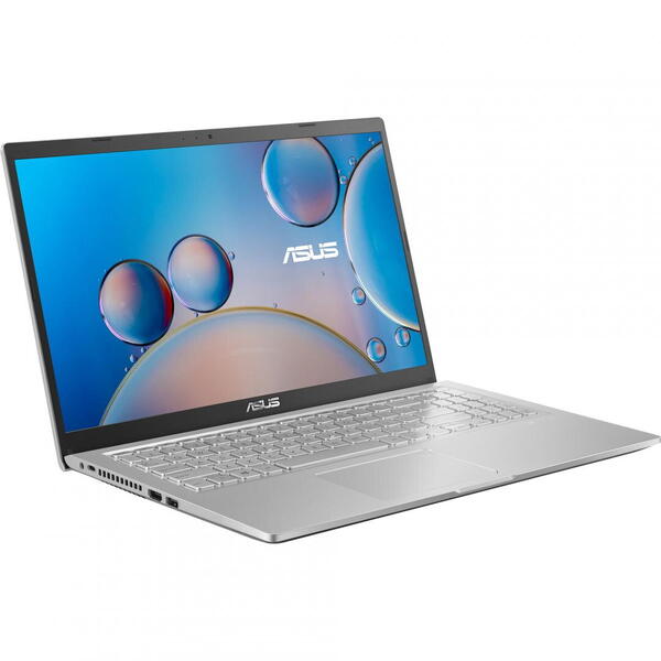 Laptop Asus X515MA, 15.6 inch FHD, Intel Celeron N4020, 4GB DDR4, 256GB SSD, Intel UHD 600, Transparent Silver