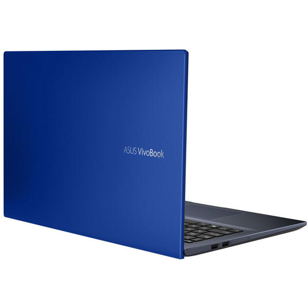 Laptop Asus VivoBook 15 X513EA, 15.6 inch FHD, Intel Core i7-1165G7, 8GB DDR4, 512GB SSD, Intel Iris Xe, Cobalt Blue