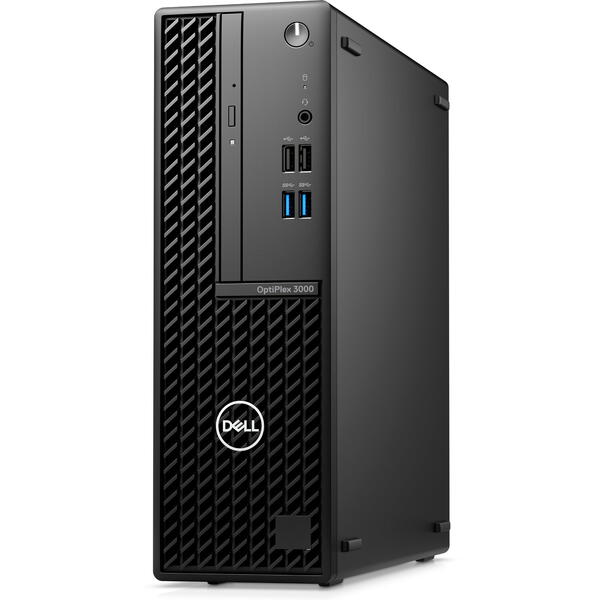 Sistem Brand Dell OptiPlex 3000 SFF, Intel Core i5-12500, 16GB RAM, 512GB SSD, Intel UHD Graphics 730, Windows 10 Pro, Negru