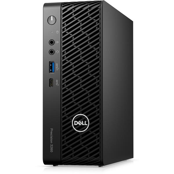 Sistem Brand Dell Precision 3260 CFF, Intel Core i9-12900, 32GB RAM, 512GB SSD, nVidia Quadro T1000 4GB, Windows 11 Pro, Negru