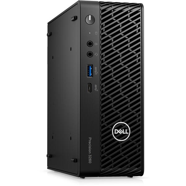 Sistem Brand Dell Precision 3260 CFF, Intel Core i9-12900, 32GB RAM, 512GB SSD, nVidia Quadro T1000 4GB, Windows 11 Pro, Negru