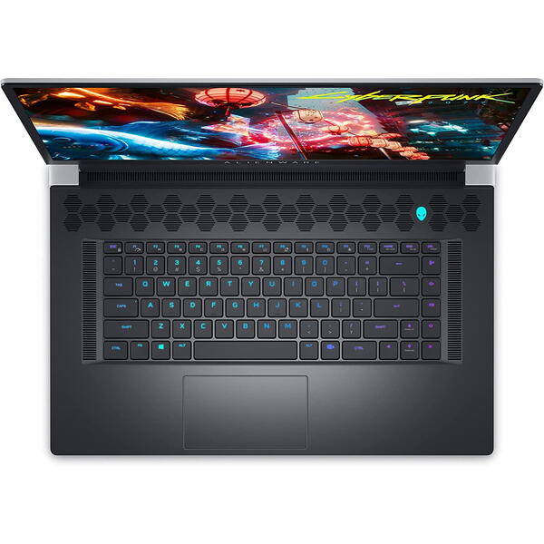 Laptop Dell Alienware  x17 R1, 17.3 inch FHD 165Hz, Intel Core i7-11800H, 32GB DDR4, 2TB SSD, GeForce RTX 3070 8GB, Win 11 Pro, Lunar Light, 3Yr BOS