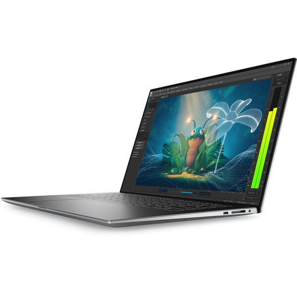 Laptop Dell Precision 5570, 15.6 inch UHD+ Touch, Intel Core i7-12700H, 16GB DDR5, 512GB SSD, nVidia RTX A2000 8GB, Win 11 Pro, 3Yr BOS