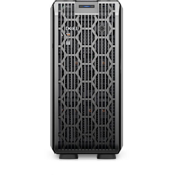 Server Brand Dell PowerEdge T350, Intel Xeon E-2314 2.8 GHz, 16GB DDR4 UDIMM ECC, 1x 2TB HDD + 1x 240GB SSD, PERC H355, PSU 2 x 600W 3Yr NBD