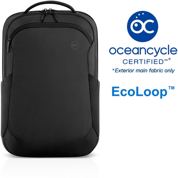 Rucsac Notebook Dell Ecoloop Pro pentru laptop de 17inch, Black