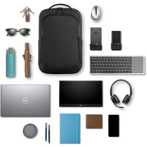 Rucsac Notebook Dell Ecoloop Pro pentru laptop de 17inch, Black