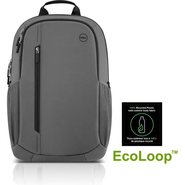 Rucsac Notebook Dell Ecoloop Urban pentru laptop de 15 inch, Negru