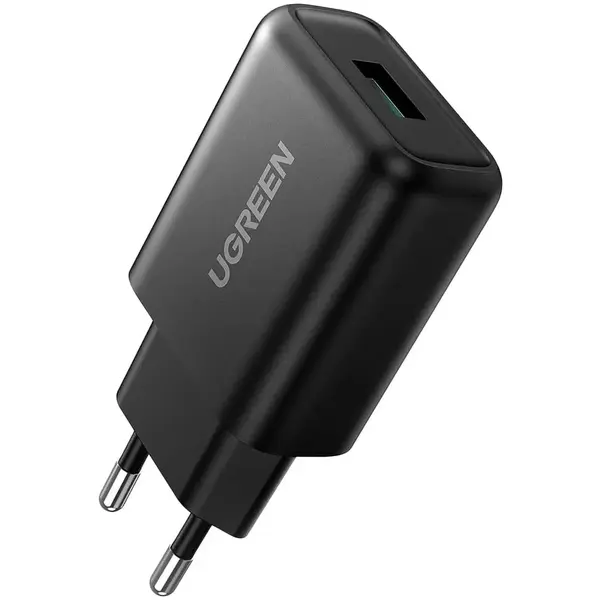 Incarcator retea UGreen CD122 Quick Charge 18W, 1 x USB 5V/3A, Negru