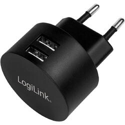 PA0218, 2 x USB-A, maxim 2.1A, 10.5W, Negru