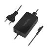 Incarcator Laptop Logilink pentru Microsoft Surface, Compatibil cu Pro 6/4/3 si Laptop/Go/Book, 44W, USB 5V/1A, 0.5m, Negru