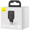 Incarcator retea Baseus Super Si, Quick Charge 20W, 1 x USB Type-C 5V/3A, Negru