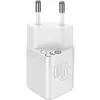 Incarcator retea Baseus GaN3, Quick Charge 30W, 1 x USB Type-C 5V/3A, Alb