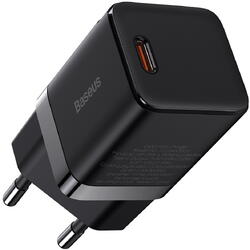 GaN3, Quick Charge 30W, 1 x USB Type-C 5V/3A, Negru