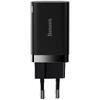 Incarcator retea Baseus Super Si Pro, Quick Charge 30W, 1 x USB 5V/3A, 1 x USB Type-C 5V/3A, Negru