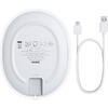 Incarcator wireless Baseus Jelly Qi 15W, Cablu Type-C la USB inclus, Alb
