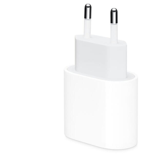 Incarcator retea Apple USB Type C, 20W, fast charge, Alb