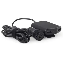 4 x USB, (2 x USB, pentru bancheta din spate cablu 1.8m), maxim 9.6A, Black