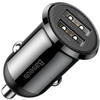 Incarcator auto Baseus Grain Pro, 2 x USB 5V/4.8A, Black