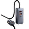 Incarcator auto Baseus Share Together PPS , 2 x USB max. 3A si 2 x USB Type-C max 3A, 120W, lungime cablu 1.5m, Black