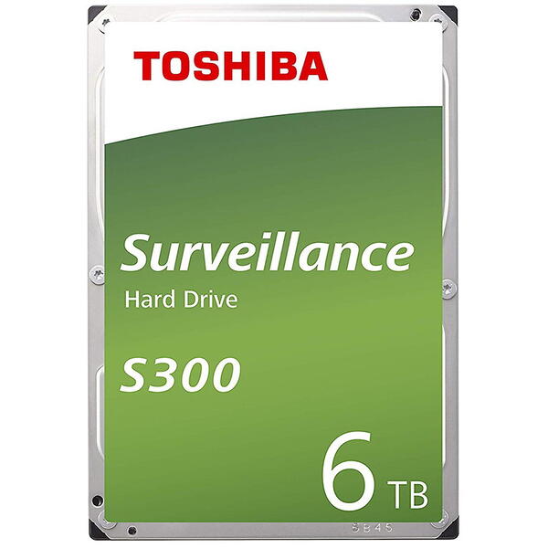 Hard Disk Toshiba S300 Video Surveillance 6TB, 5400 rpm, 256MB, SATA, 3.5inch