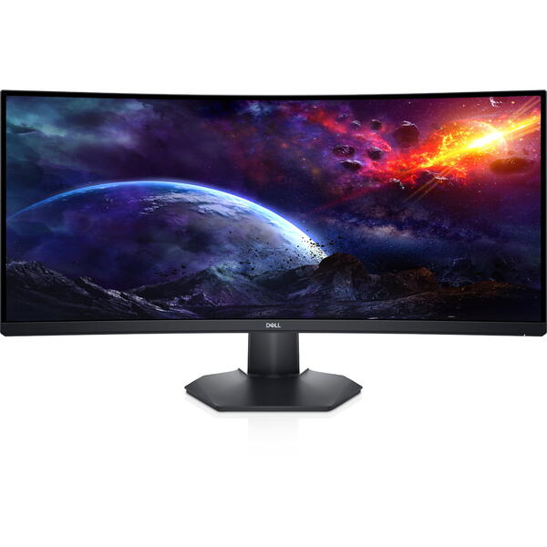 Monitor Gaming Dell Gaming S3422DWG Curbat 34 inch UWQHD 1 ms 144 Hz HDR Negru