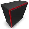 Carcasa NZXT H710 Matte, Black-Red