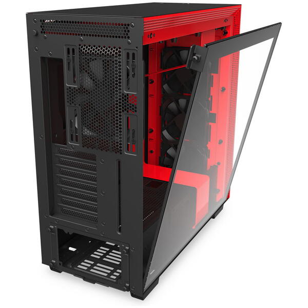 Carcasa NZXT H710 Matte, Black-Red