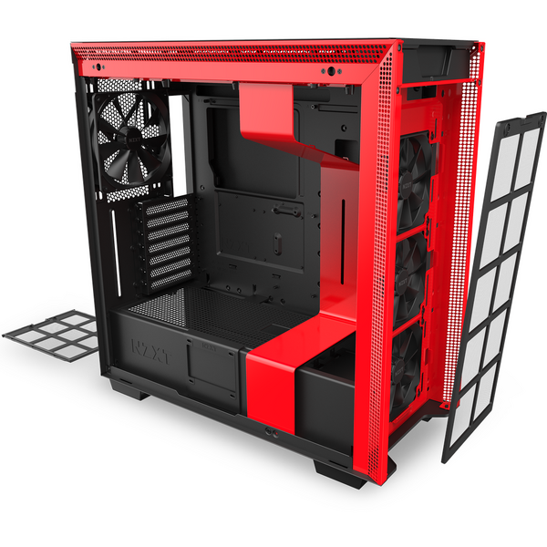 Carcasa NZXT H710 Matte, Black-Red