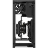 Carcasa NZXT H1 Matte Black, Sursa 650W si Cooler cu lichid 140mm inclus