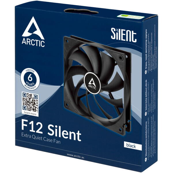 Ventilator PC Arctic F12 Silent 120mm Black