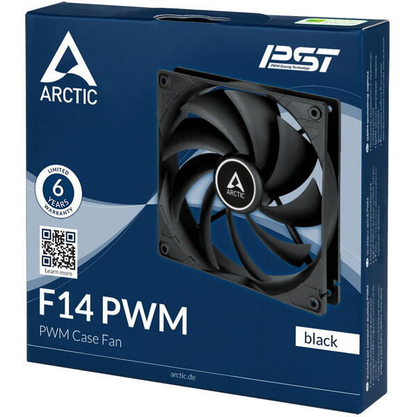 Ventilator PC Arctic F14 PWM Black