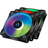 Ventilator PC Arctic P12 PWM PST A-RGB 0dB ​Three Fan Pack