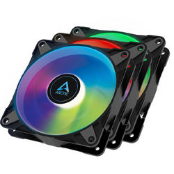 Ventilator PC Arctic P12 PWM PST A-RGB 0dB ​Three Fan Pack